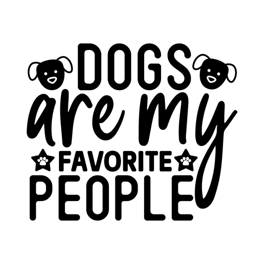 Stickers - Dogs Are My Favorite People Sticker, Dog Lovers Stickers