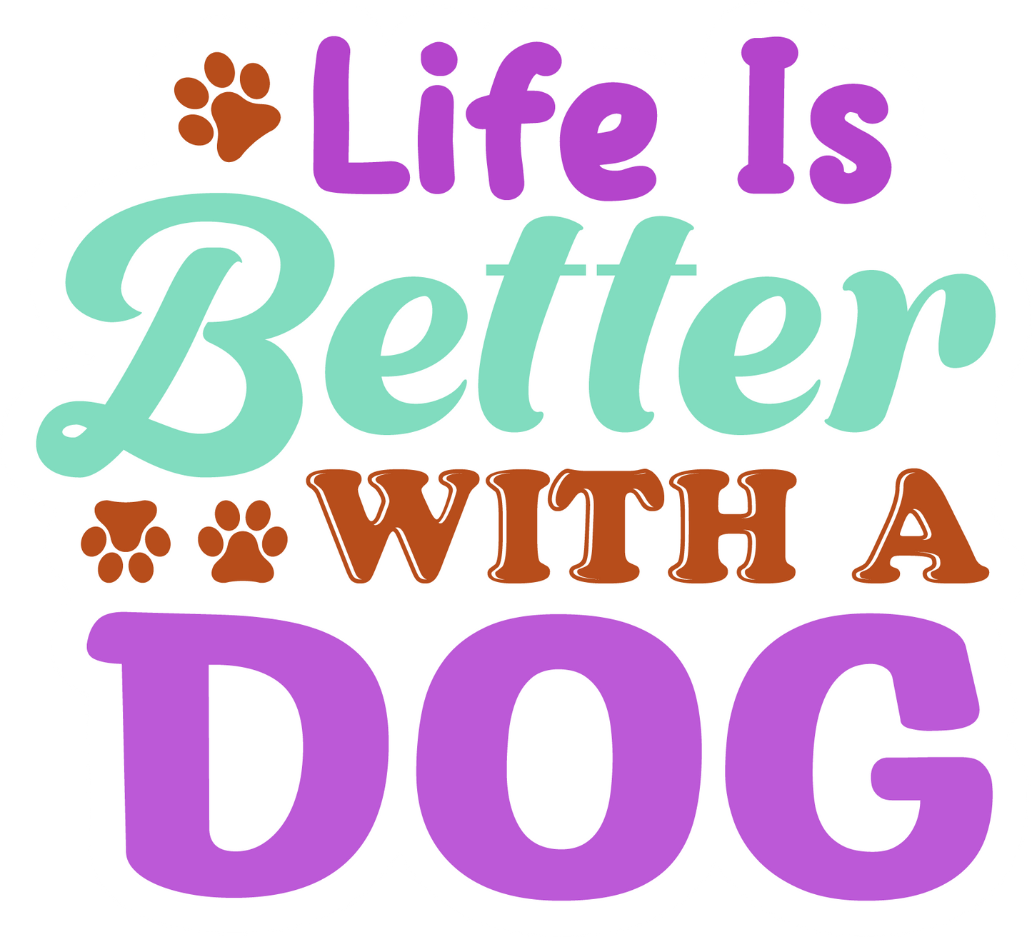 Stickers - Life is Better With a Dog - Dog Lovers Stickers