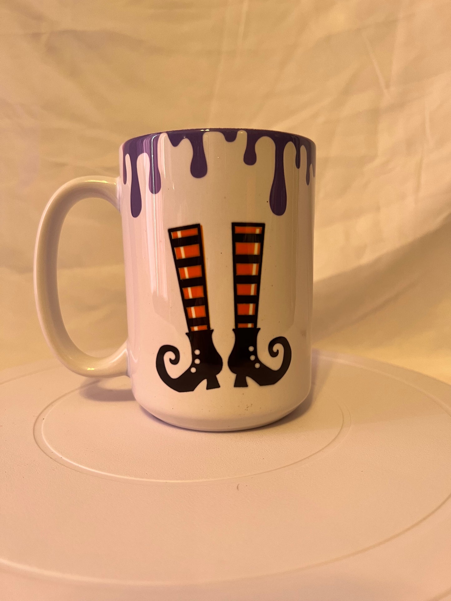 Coffee Mug Halloween Witches Feet Tea Mug 15 oz