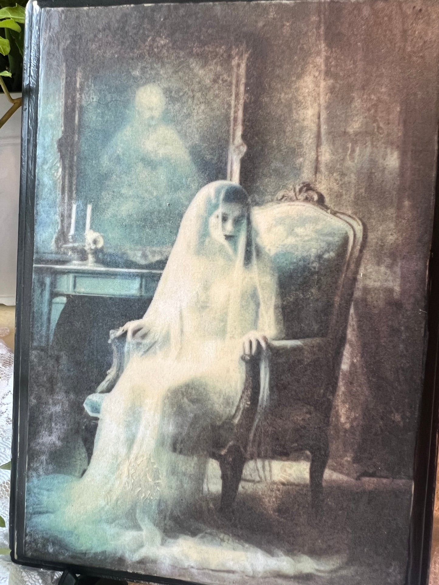 Dark Academia Wooden Plaque, Wall Hanging, Tabletop Display, Forlorn Ghost Bride