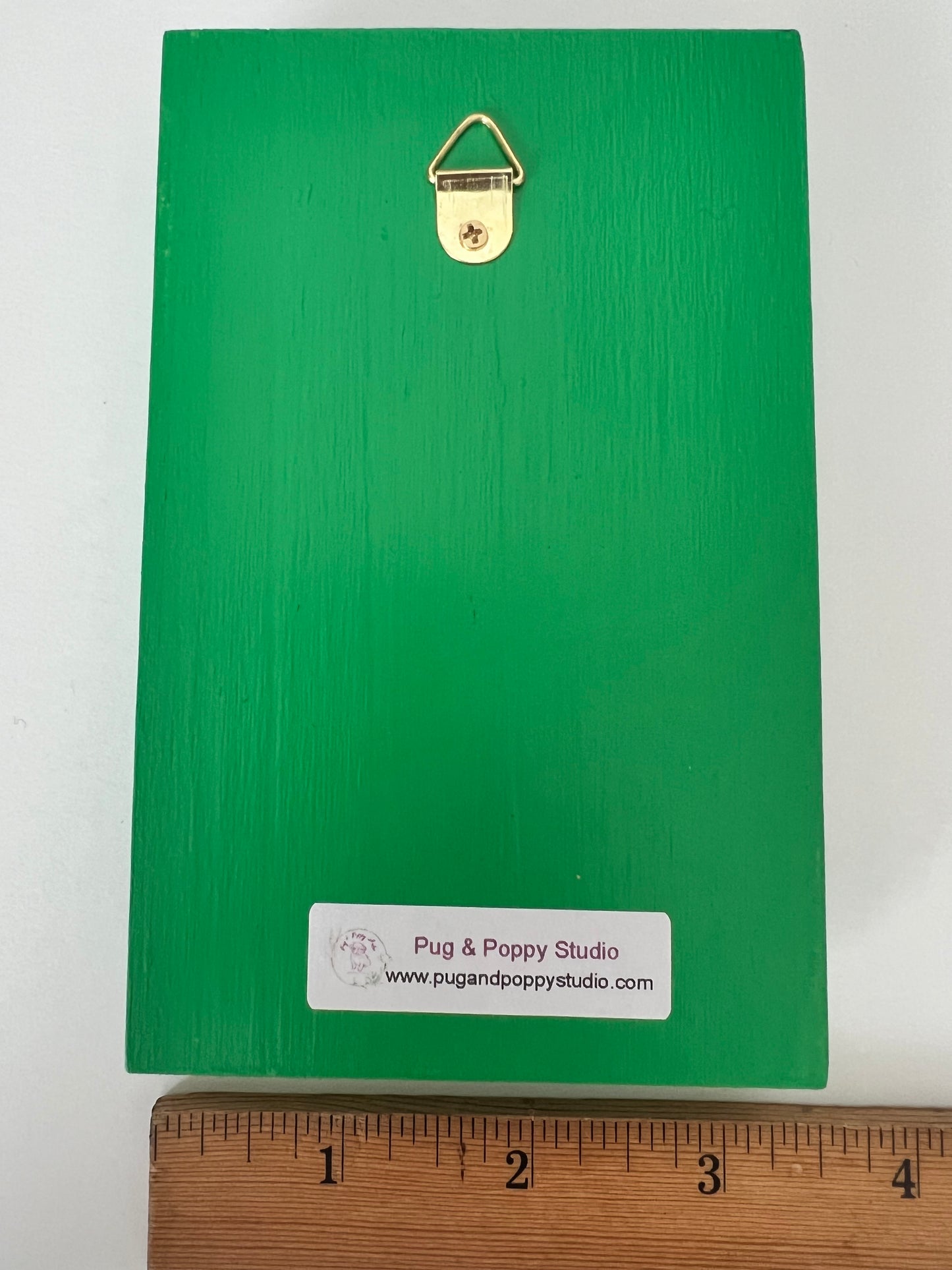 Alien Smoking on the Moon - Wooden Plaque Wall Hanging