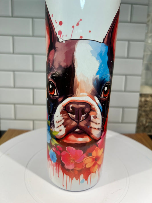 20 oz Boston Terrier Stainless Steel Tumbler