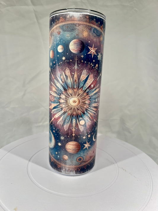 20 oz Stainless Steel Tumbler Celestial Design