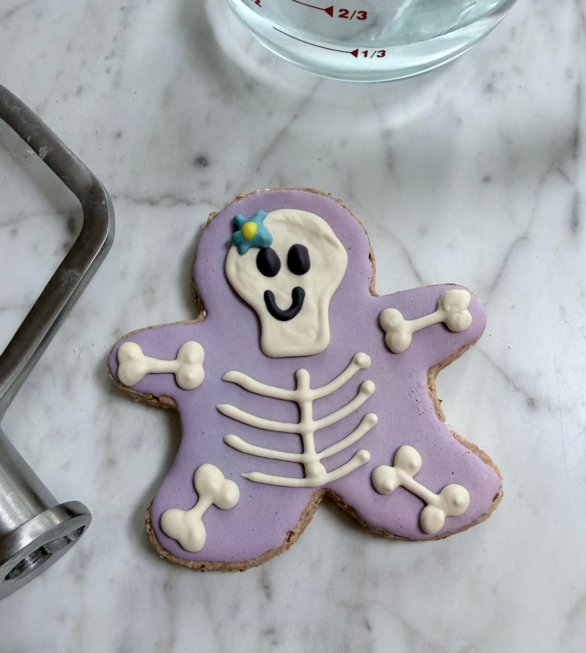 Dog Treats, Skeleton Frosted Peanut Butter Cookies, Limited Ingredient