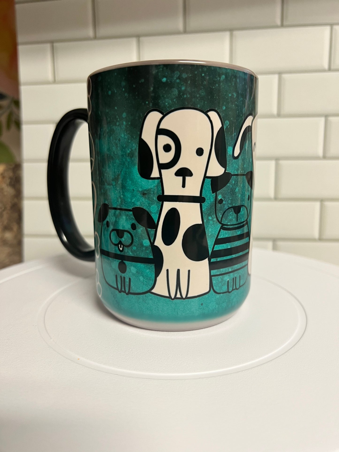 Magic Mug Color Changing Mug 15 oz, Dogs in Sweaters