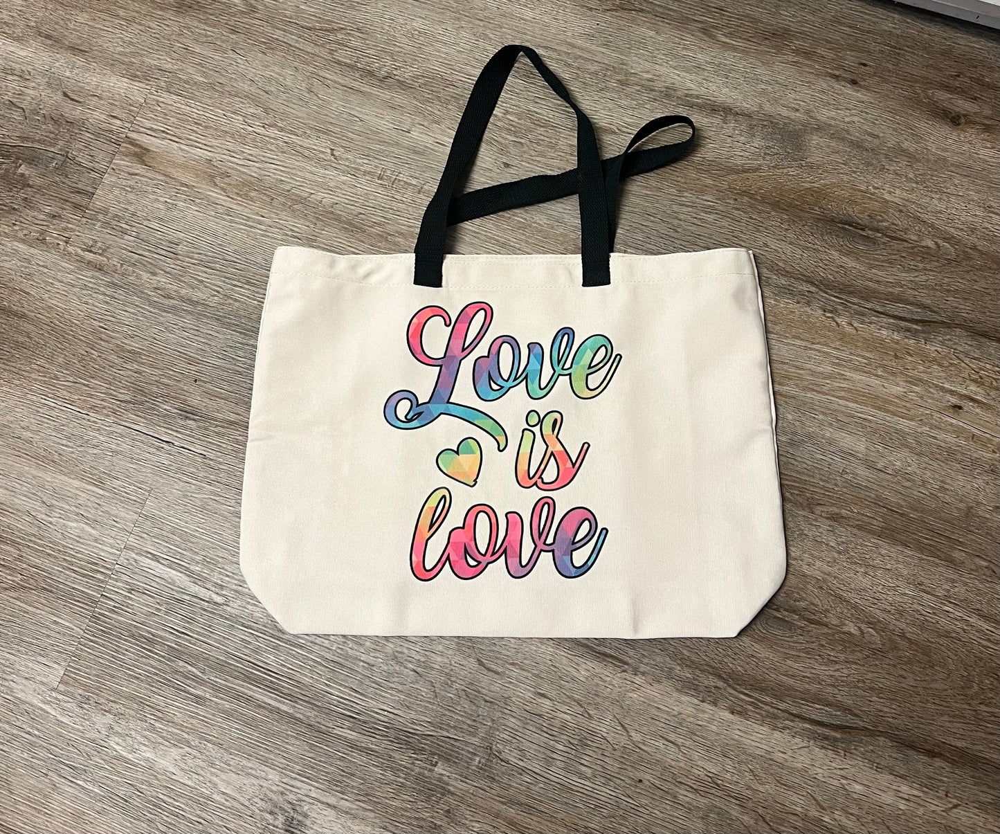 Tote Bag, Love is Love Design