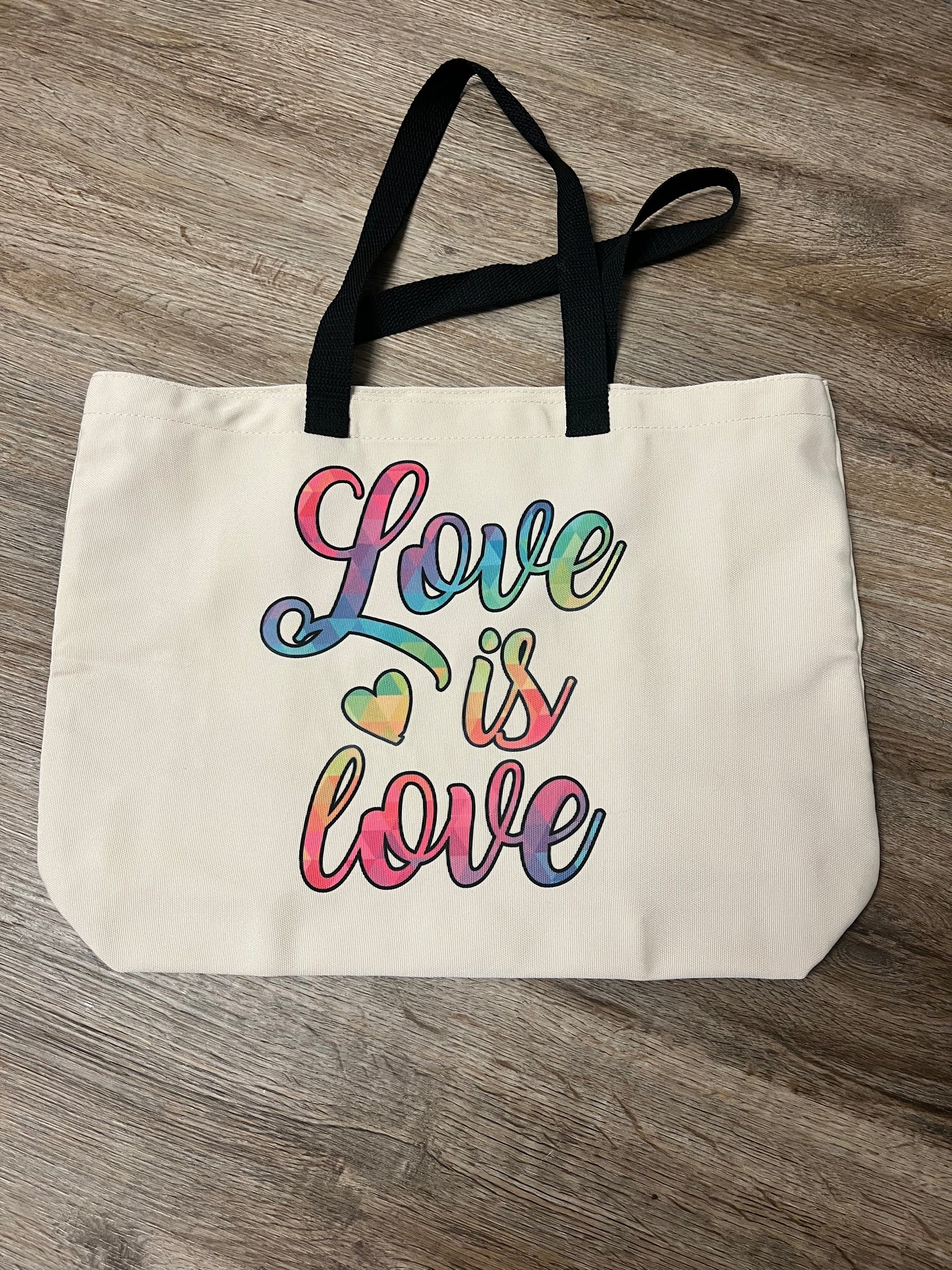 Tote Bag, Love is Love Design