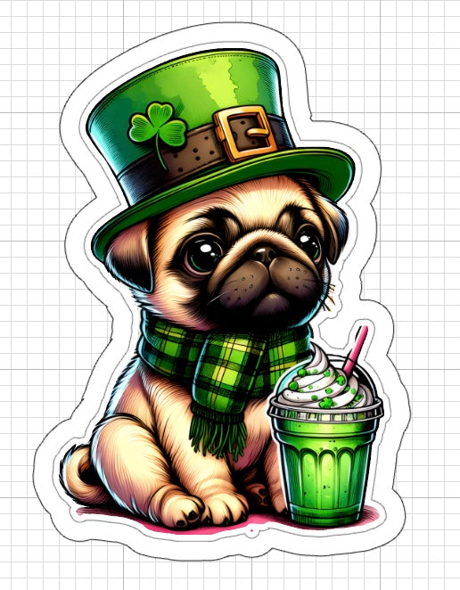 Stickers - Irish Pug