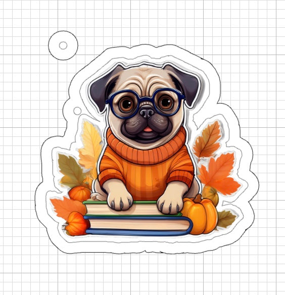 Stickers - Fall Pug