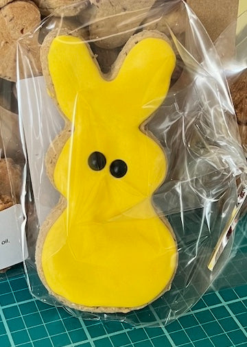 Dog Treats, Peep Bunny Frosted Peanut Butter Cookies, Limited Ingredient