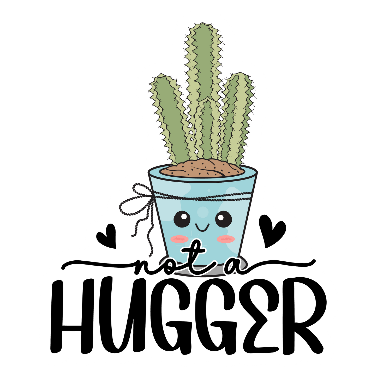 Stickers - Not A Hugger Sticker, Sarcastic Stickers