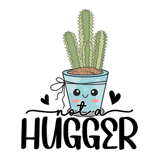 Stickers - Not A Hugger Sticker, Sarcastic Stickers