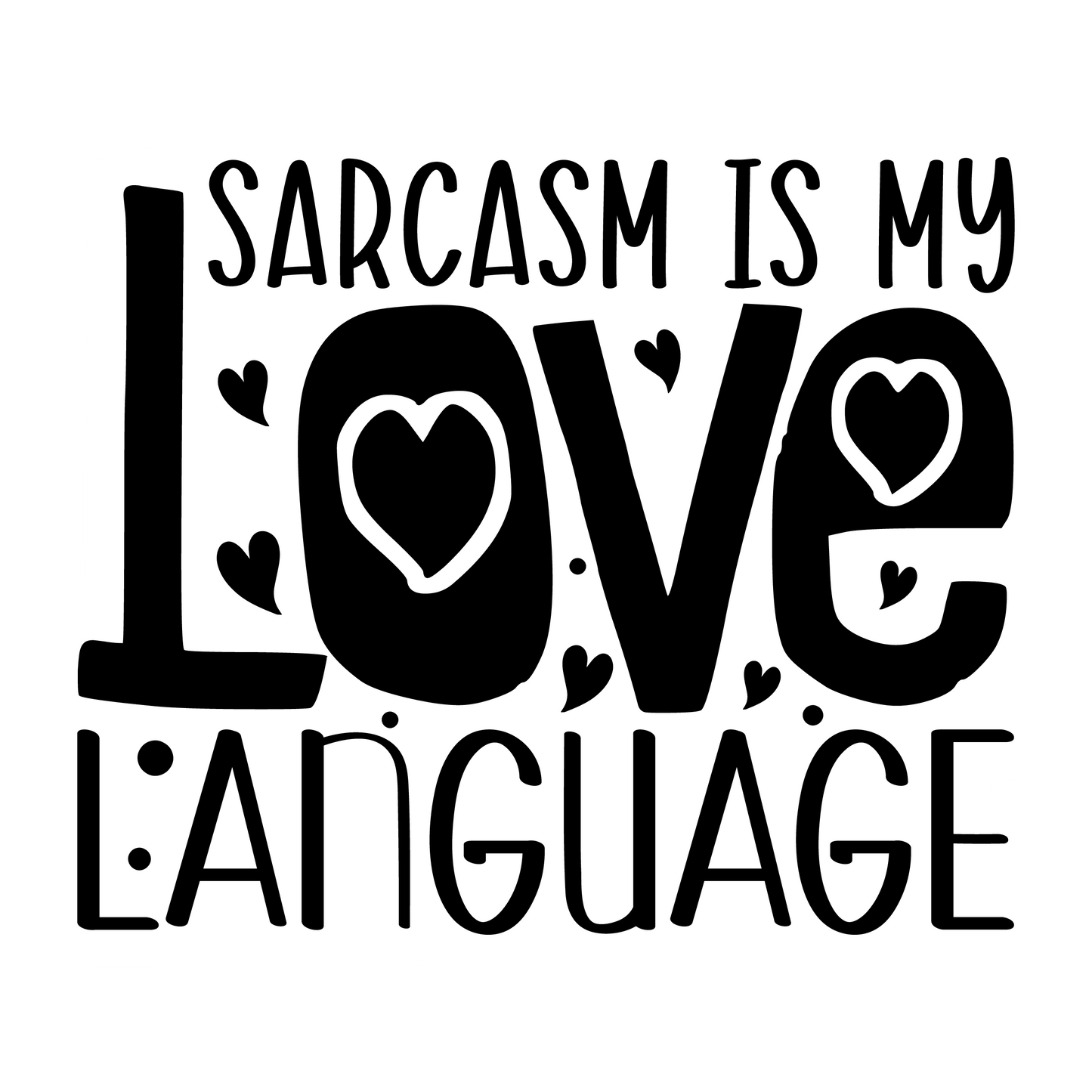 Stickers - Sarcasm Is My Love Language Sticker, Sarcastic Stickers