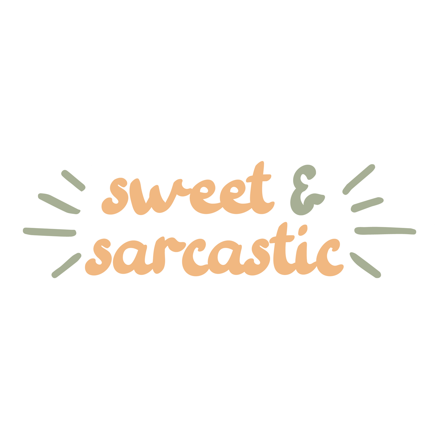 Stickers - Sweet & Sarcastic Sticker, Sarcastic Stickers