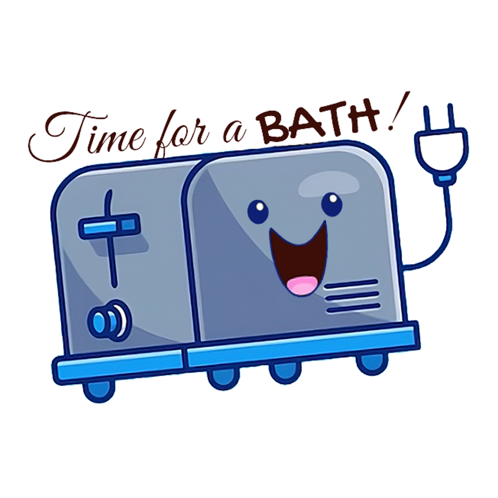 Stickers - Time For A Bath Sticker, Unhinged Stickers