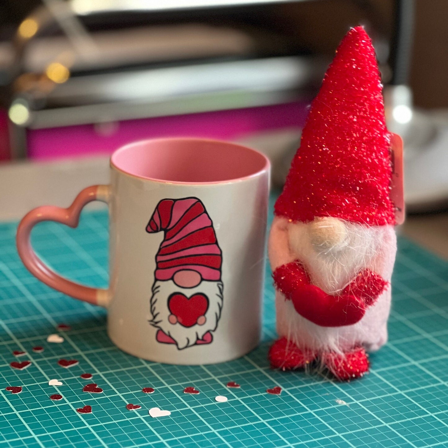 Gnome Mug and Stuffed Gnome 11 oz Coffee Mug Tea Mug Gift