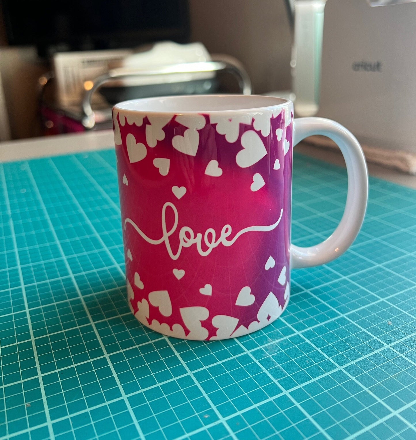 Love Mug and Stuffed Gnome 11 oz Coffee Mug Tea Mug Gift