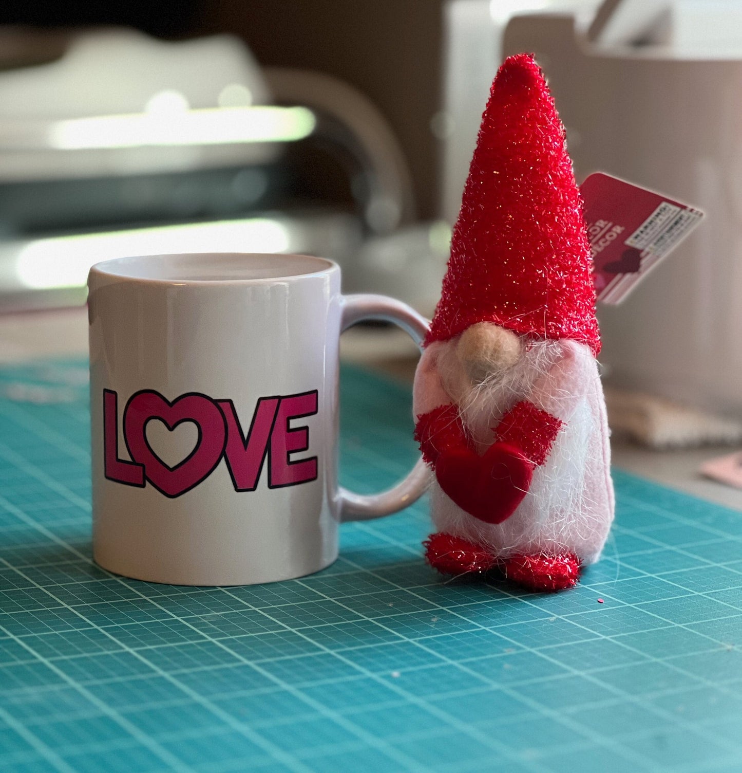 Gnome Mug and Stuffed Gnome 11 oz Coffee Mug Tea Mug Gift