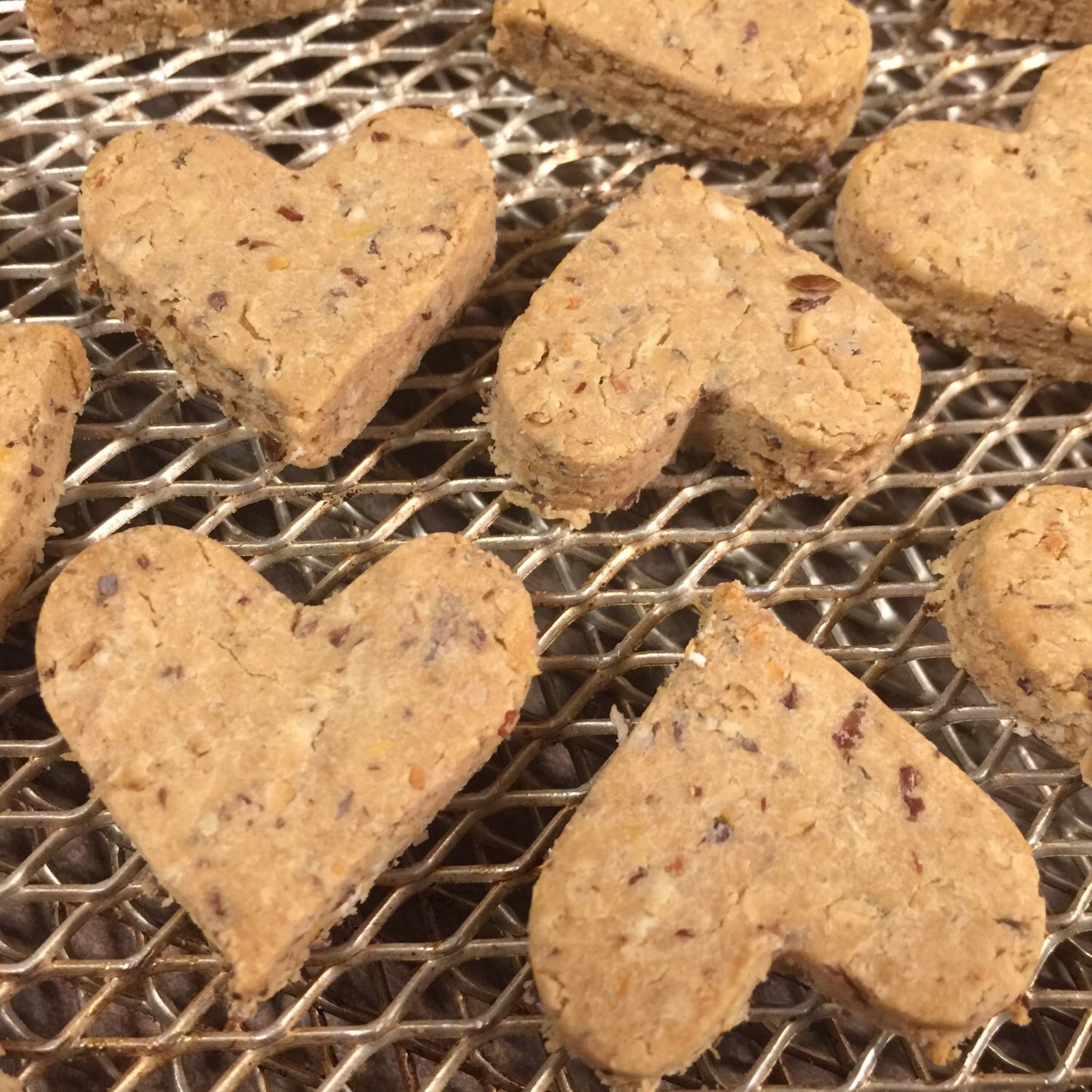 PEANUT BUTTER KISSES Dog Treats - Homemade Natural Organic Wheat Free - A Portion of Proceeds go to Pet Rescue